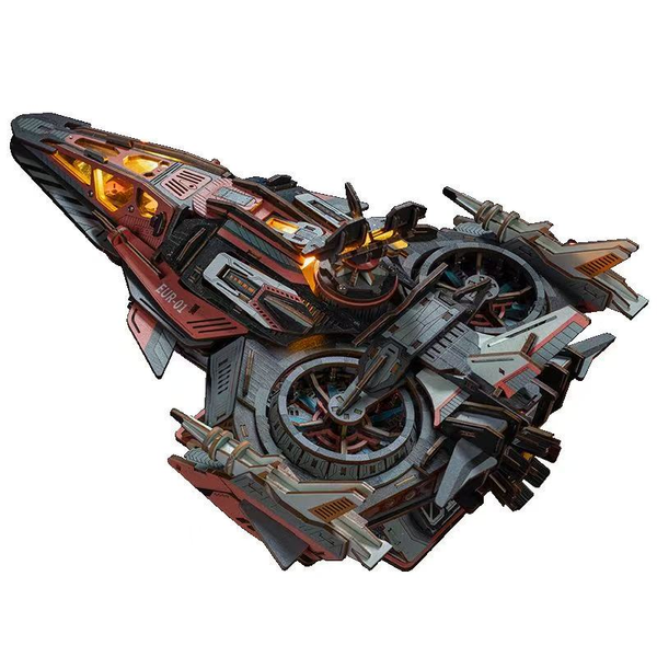 Rokrgeek Explorer Starship 3D Wooden Puzzle Kit