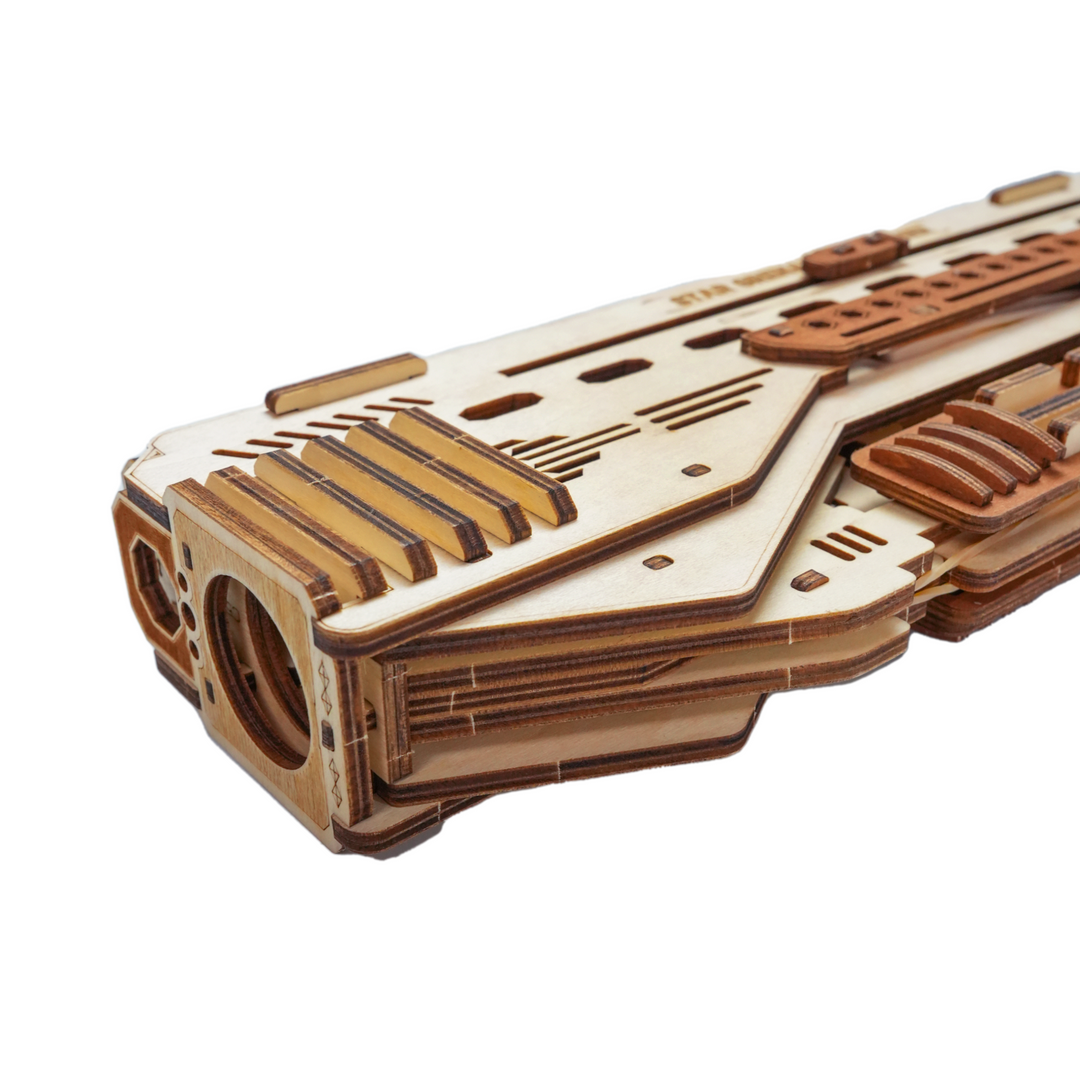 Rokrgeek Galactic Grenade Launcher 3D Wooden Puzzle