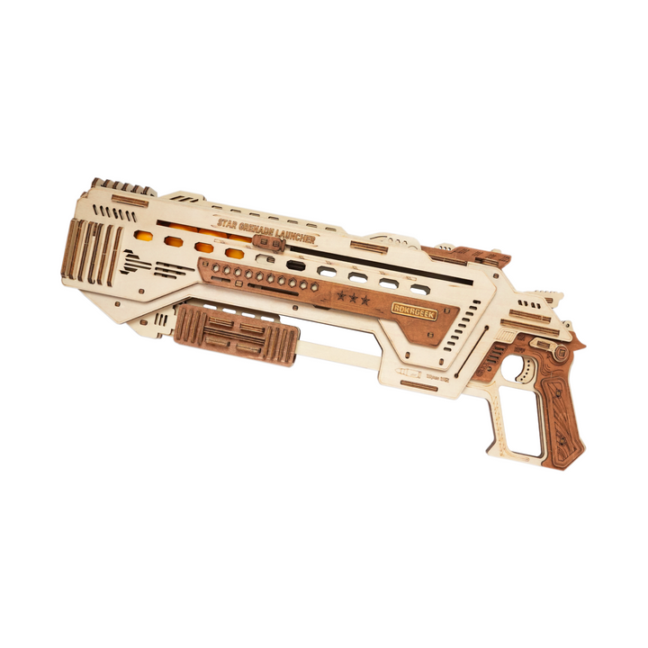 Rokrgeek Galactic Grenade Launcher 3D Wooden Puzzle