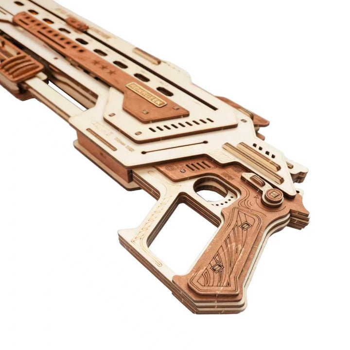 Rokrgeek Galactic Grenade Launcher 3D Wooden Puzzle