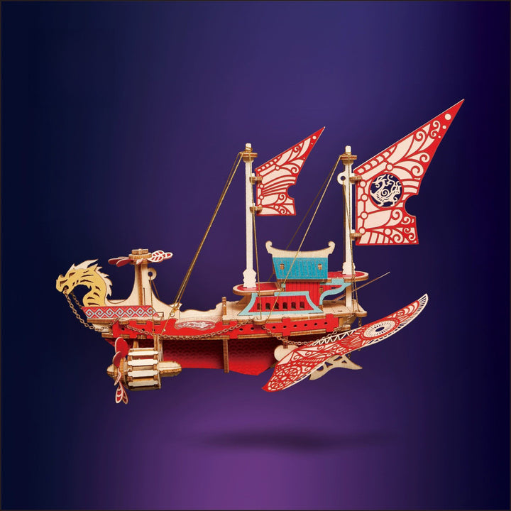 Rokrgeek Fantasy Spaceship Handmade Series 3D Wooden Puzzle