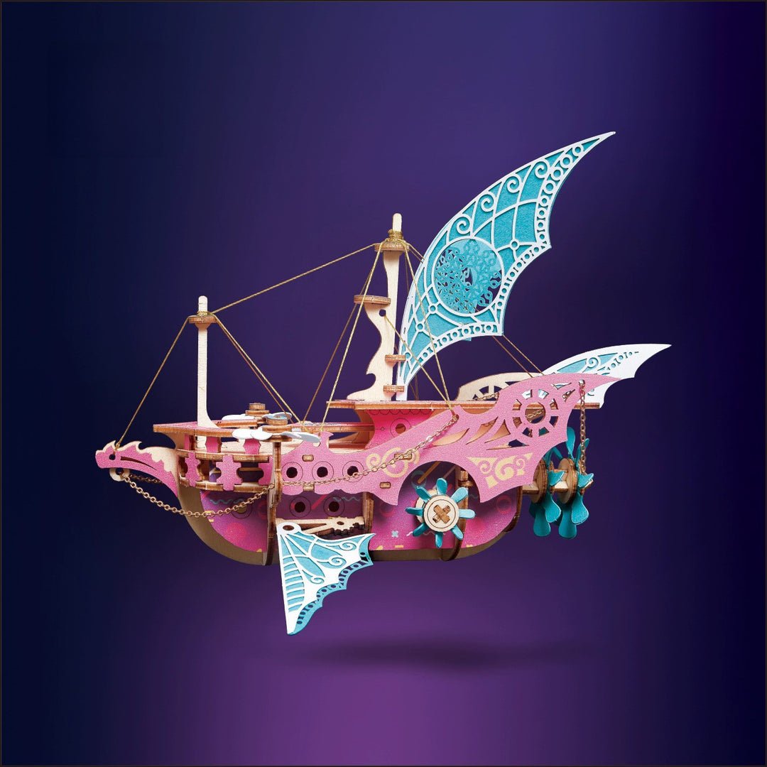 Rokrgeek Fantasy Spaceship Handmade Series 3D Wooden Puzzle