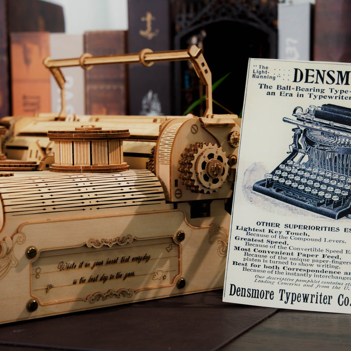 Rokrgeek Classic Typewriter 3D Wooden Puzzle