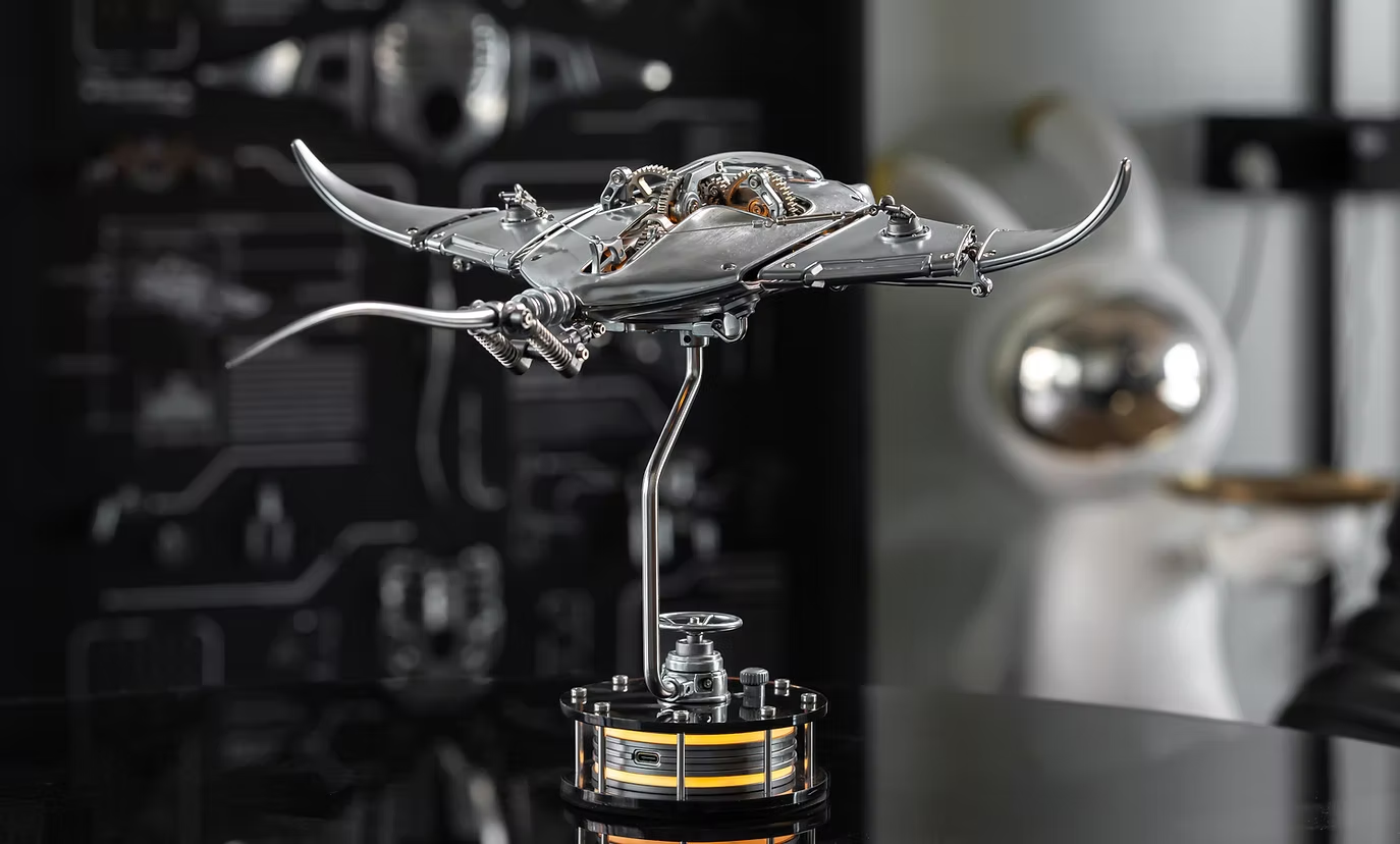 rokrgeek Innovative Steampunk Style Manta Ray Mechanical 3D Metal Model