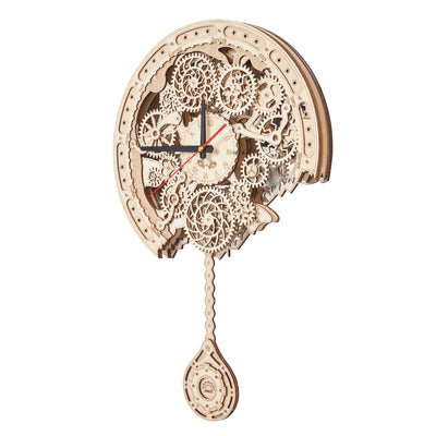 rokrgeek gear pendulum clock 3d wooden puzzle