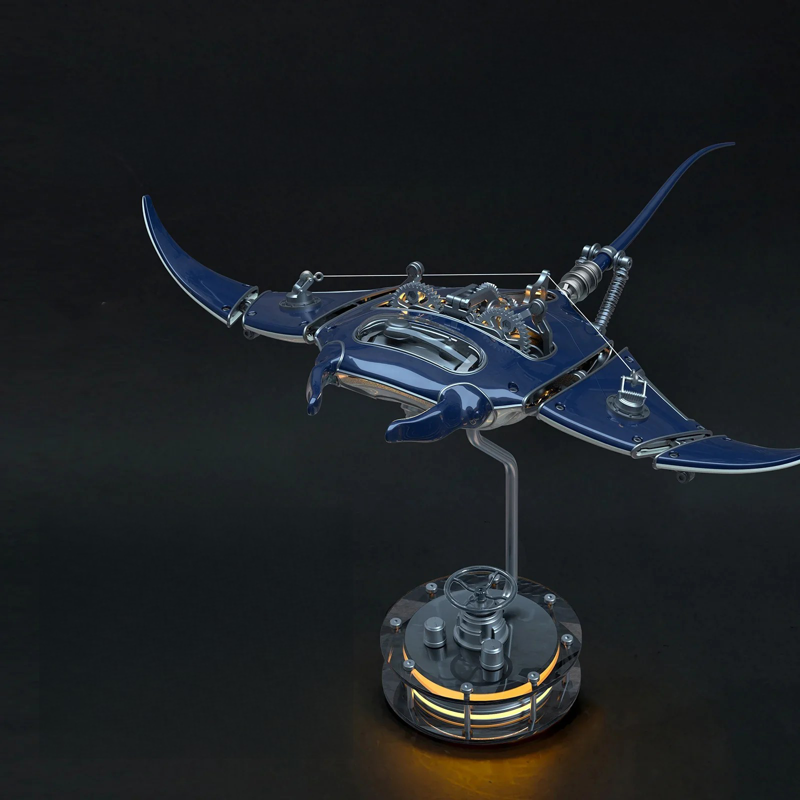 Innovative Mechanical Metal Manta Rays Model Steampunk Style Metal ...