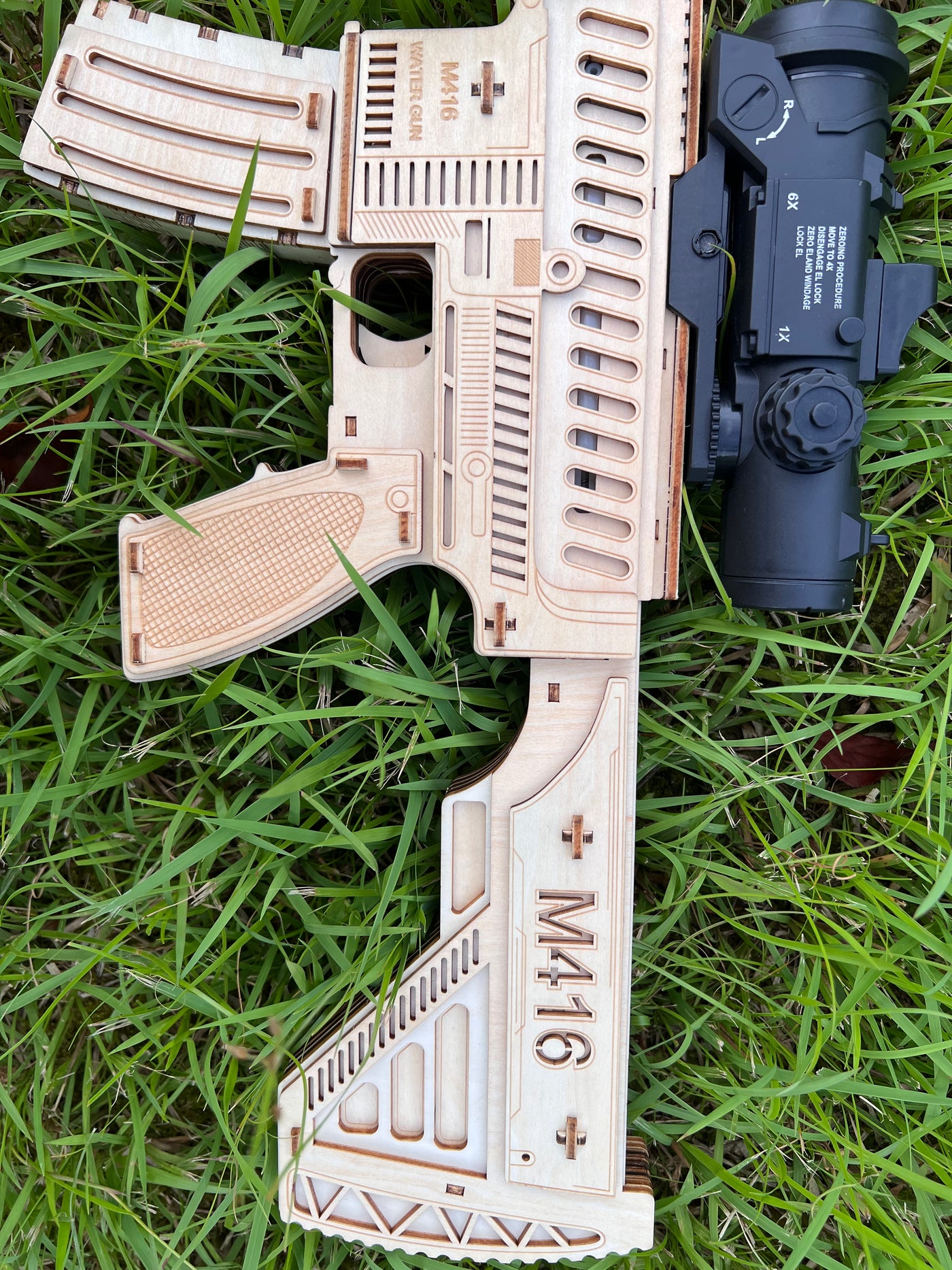 Rokrgeek M416 3D Wooden Gun Puzzle