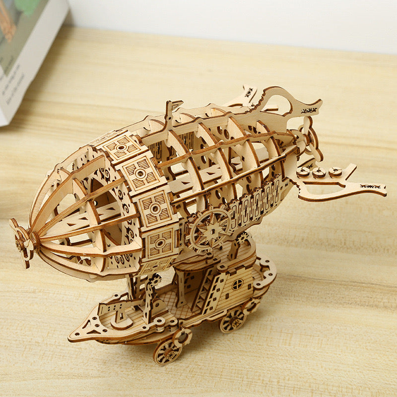 rokrgeek Luftschiffmodell 3D-Holzpuzzle