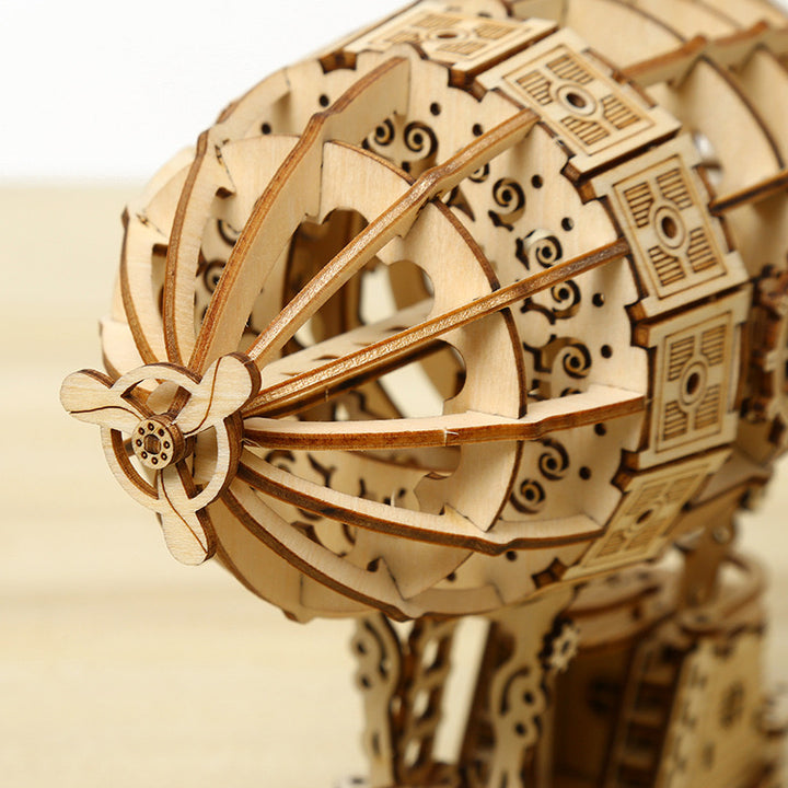 rokrgeek Luftschiffmodell 3D-Holzpuzzle