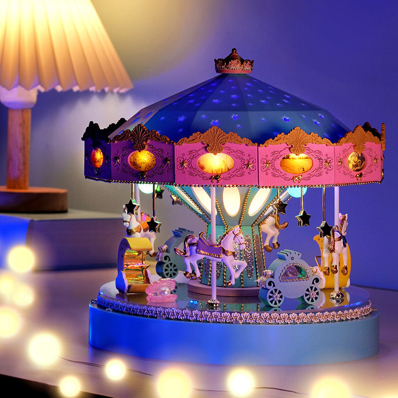 rokrgeek Dream Carousel music box DIY Miniature Kit