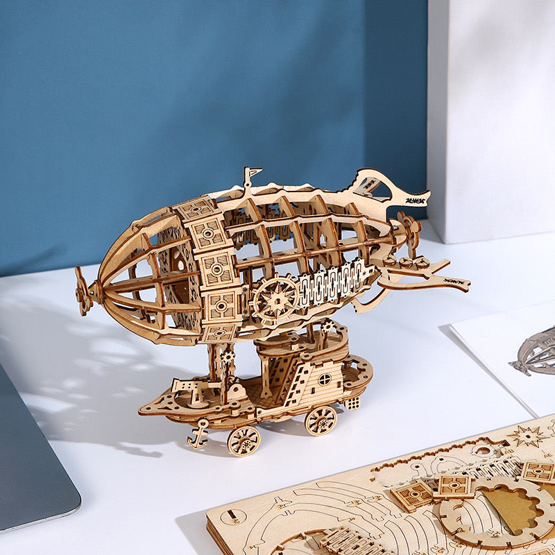 rokrgeek Airship Model 3D Wooden Puzzle