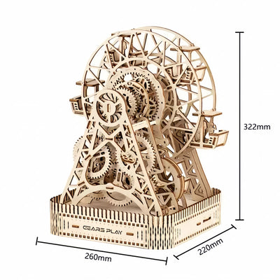 rokrgeek Mechanical ferris wheel 3d wooden puzzle