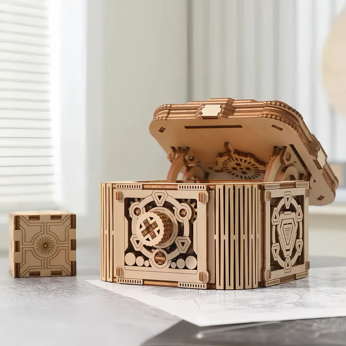 Rokrgeek Machine Box 3D Wooden Puzzle