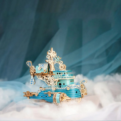 Rokrgeek Dreamship 3D Wooden Puzzle