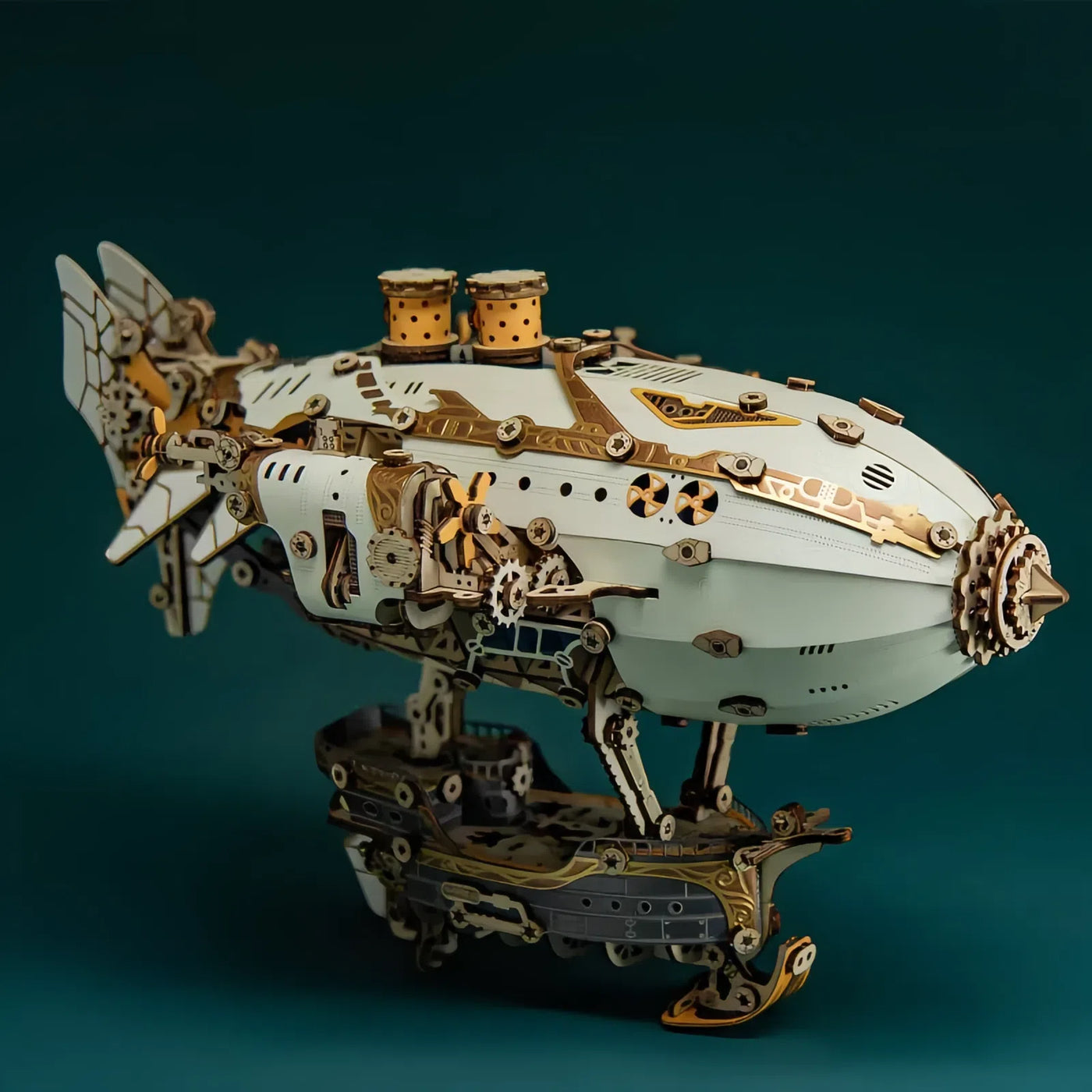 rokrgeek steampunk airships 3d wooden puzzle