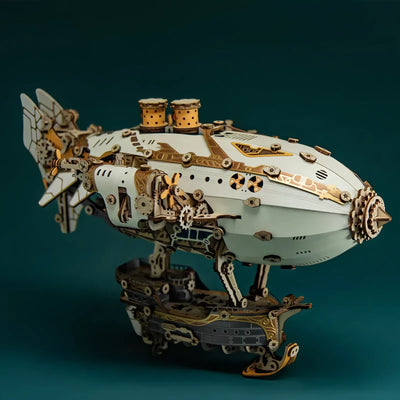 rokrgeek steampunk airships 3d wooden puzzle