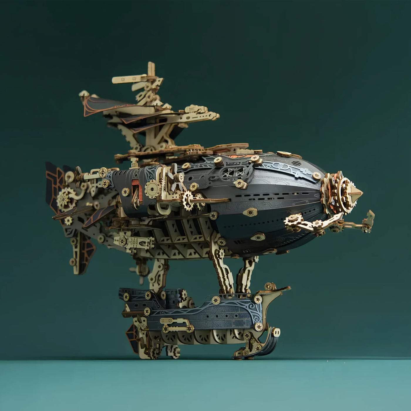 Rokrgeek Steampunk Airships 3D Wooden Puzzle
