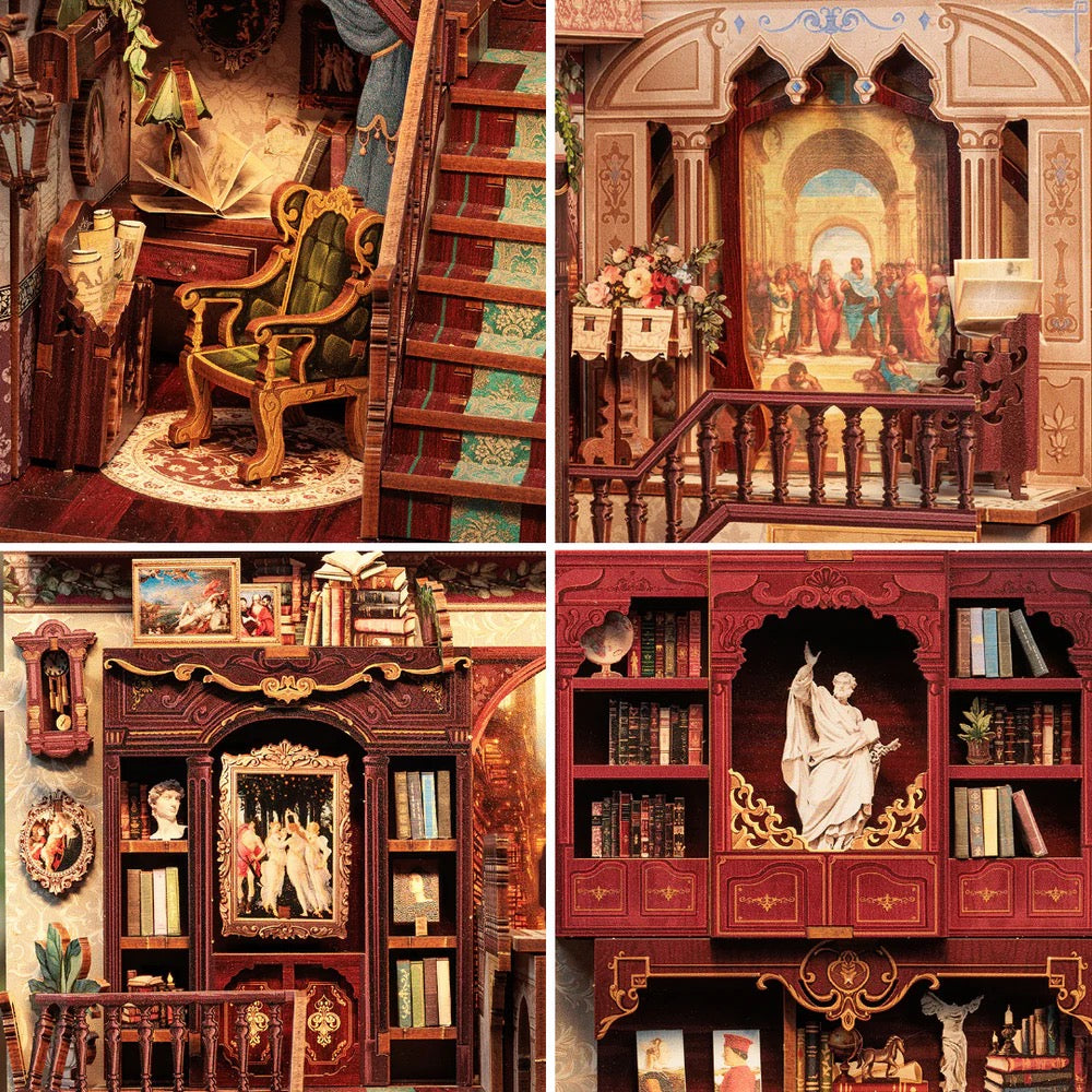 Geek Library Rokrgeek Library of Wisdom Book Nook – Rokr Geek