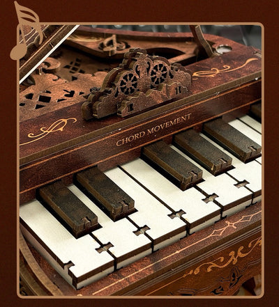 Rokrgeek Retro Piano Music Box 3D Wooden Puzzle