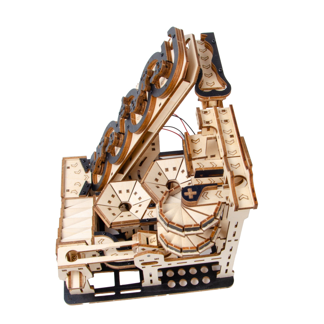 Electric Mechanical Marble Run 3D Wooden Puzzle