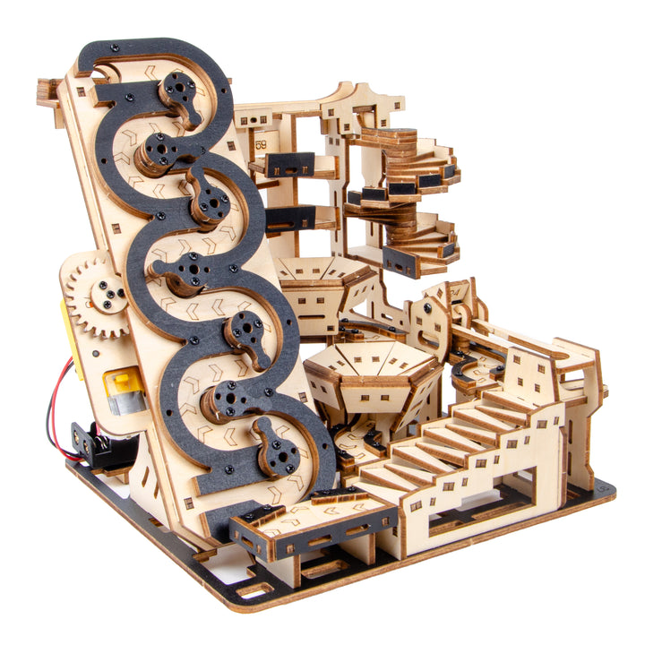 Electric Mechanical Marble Run 3D Wooden Puzzle
