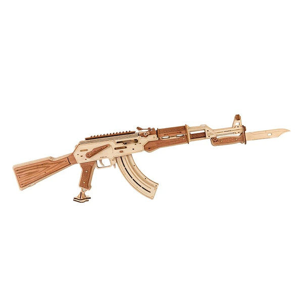 Rokrgeek AK47 Assault Rifle 3D Wooden Gun Puzzle