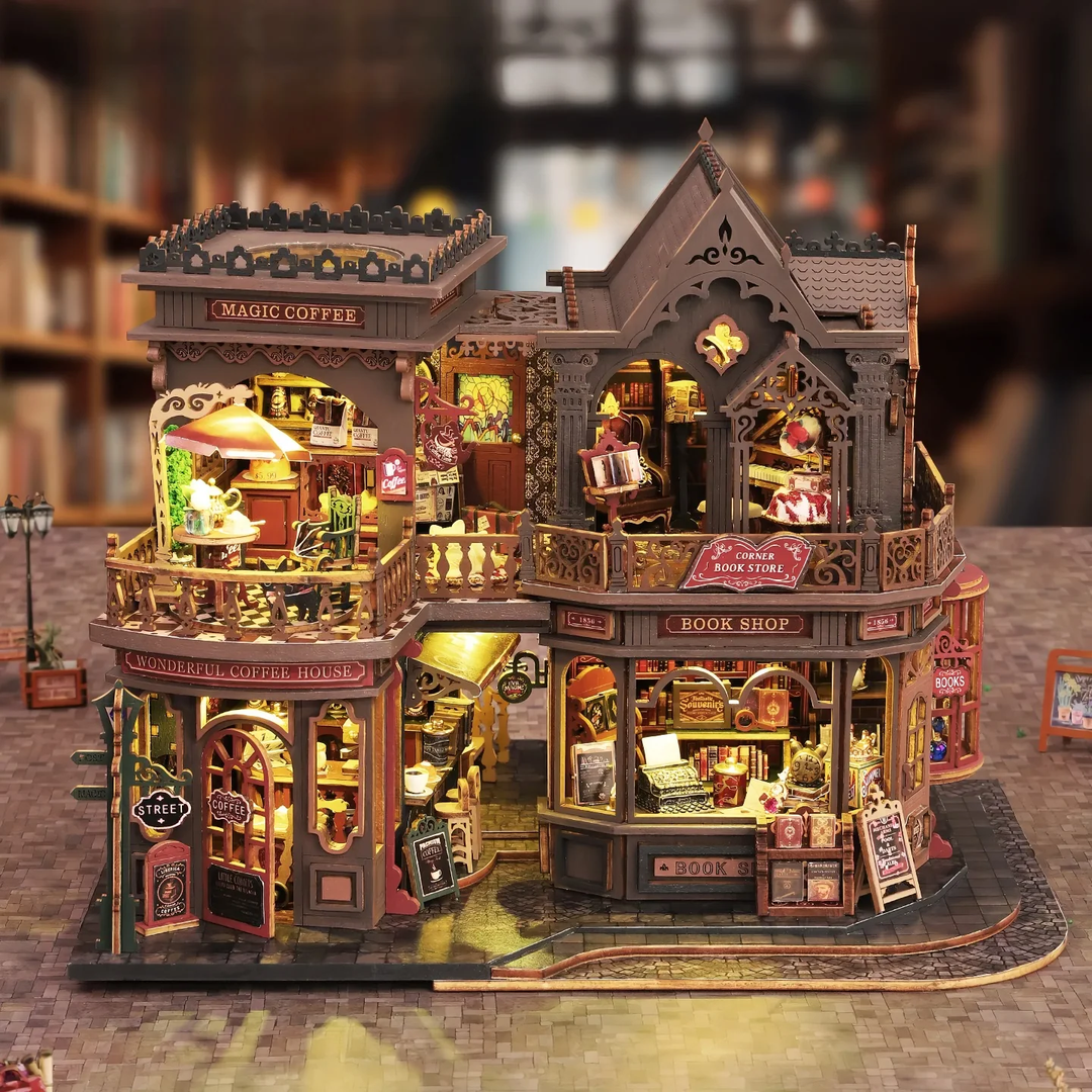 Rokrgeek Letter Coffee DIY Miniature House