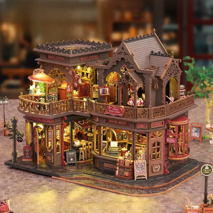 Rokrgeek Letter Coffee DIY Miniature House
