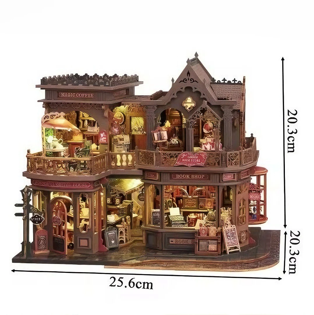 Rokrgeek Letter Coffee DIY Miniature House
