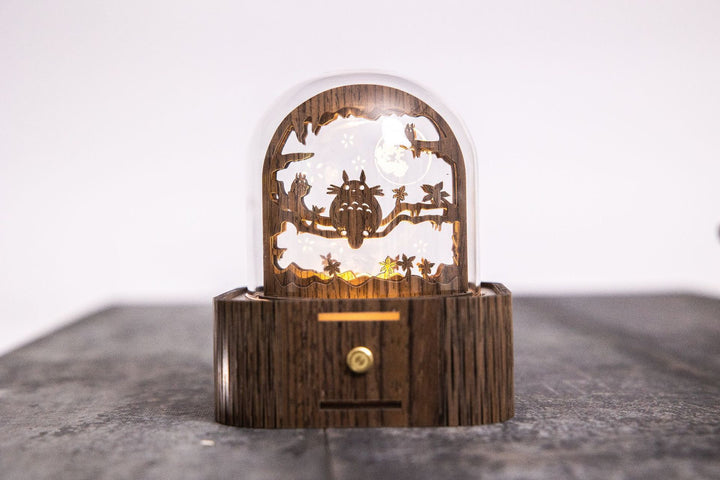 Boîte à musique en bois de noyer Rokrgeek Octave