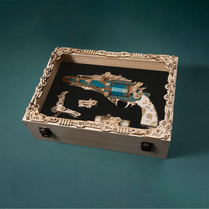 Puzzle en bois 3D Rokrgeek Revolver Gun