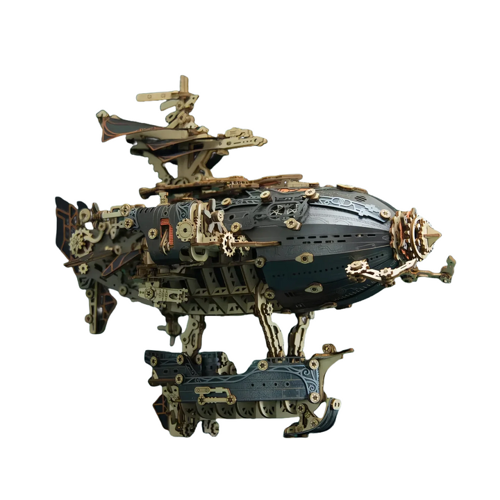 Rokrgeek Steampunk Airships 3D Wooden Puzzle