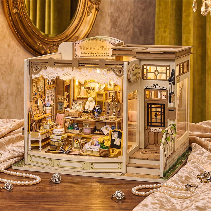 ROKRGEEK VITRINE’S TALE DIY MINIATURE HOUSE KIT