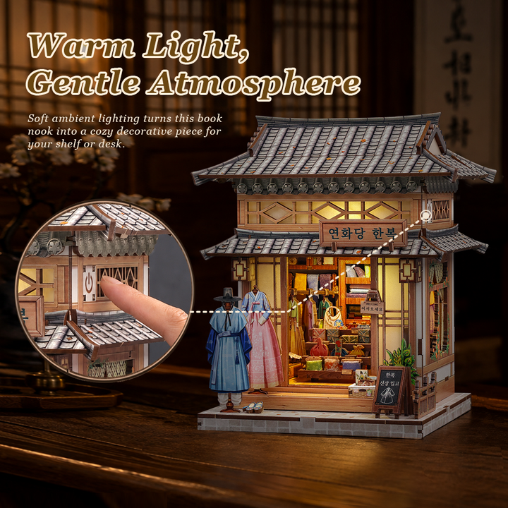 Rokrgeek Lotus Hall Hanbok Studio DIY Miniature House