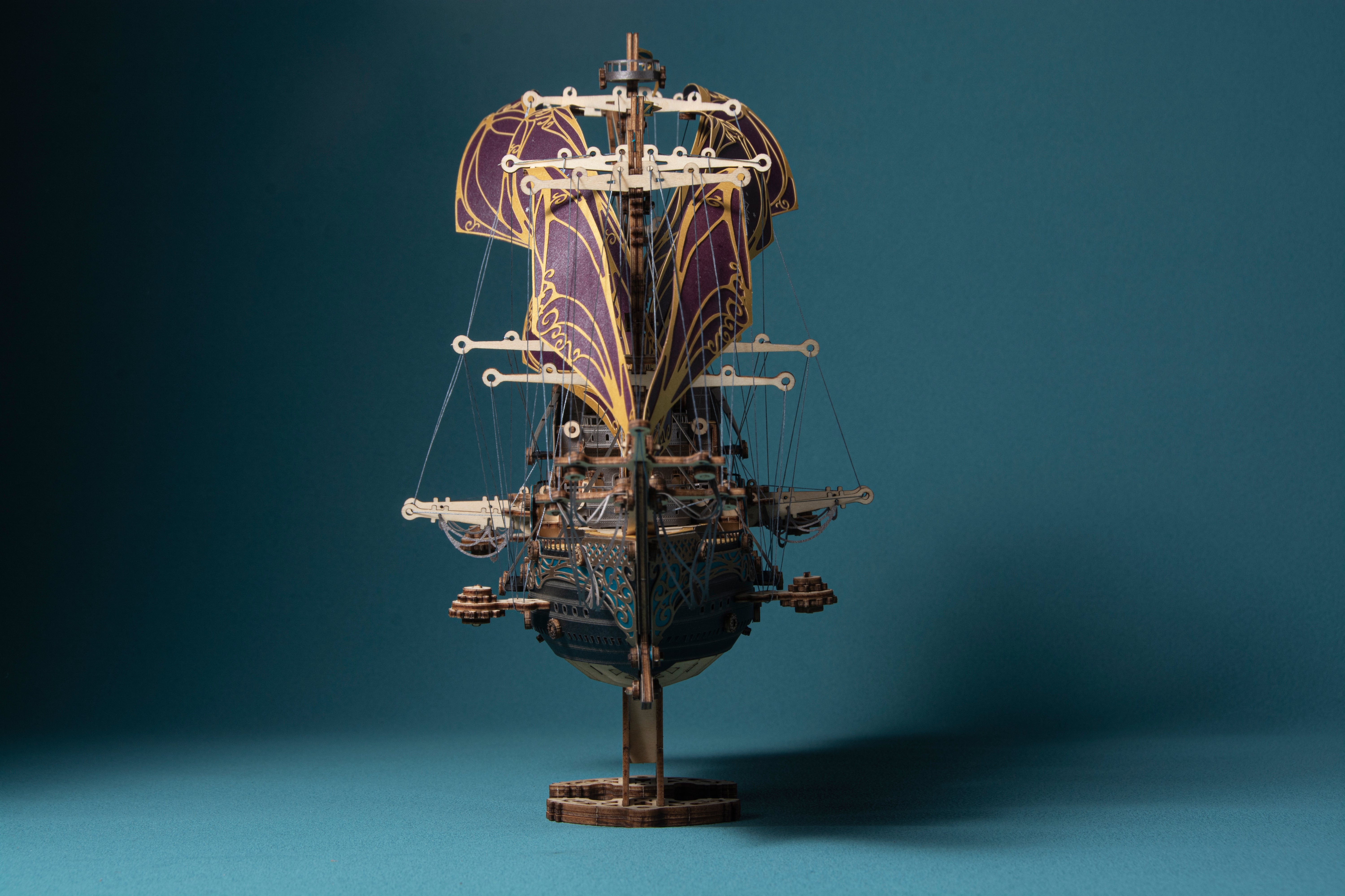 Rokrgeek Future Pirate Ship Wooden 3D Model – Rokr Geek