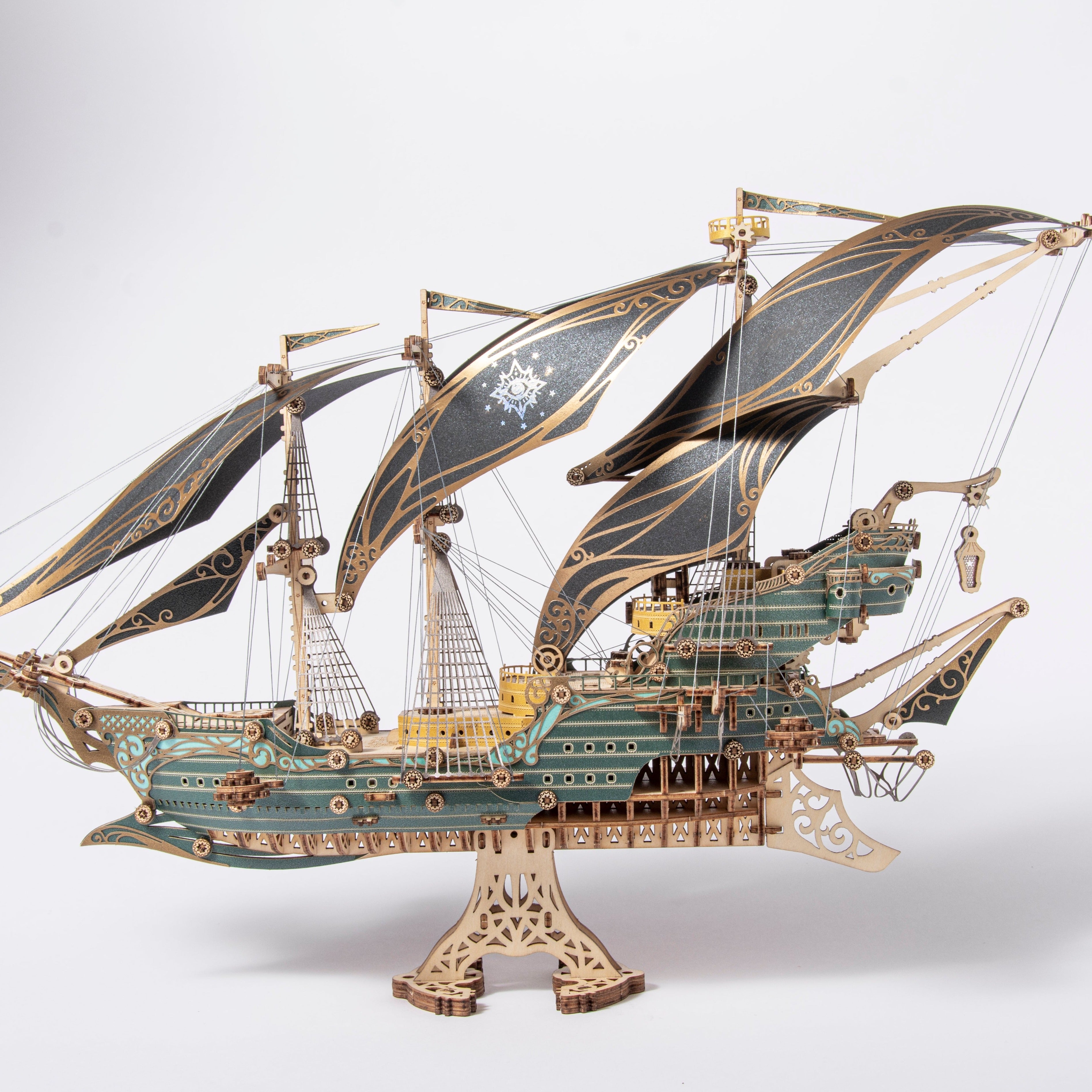 お気に入り Ship Pirate Future Rokrgeek Wooden Geek Rokr – Model 3D ジグソーパズル