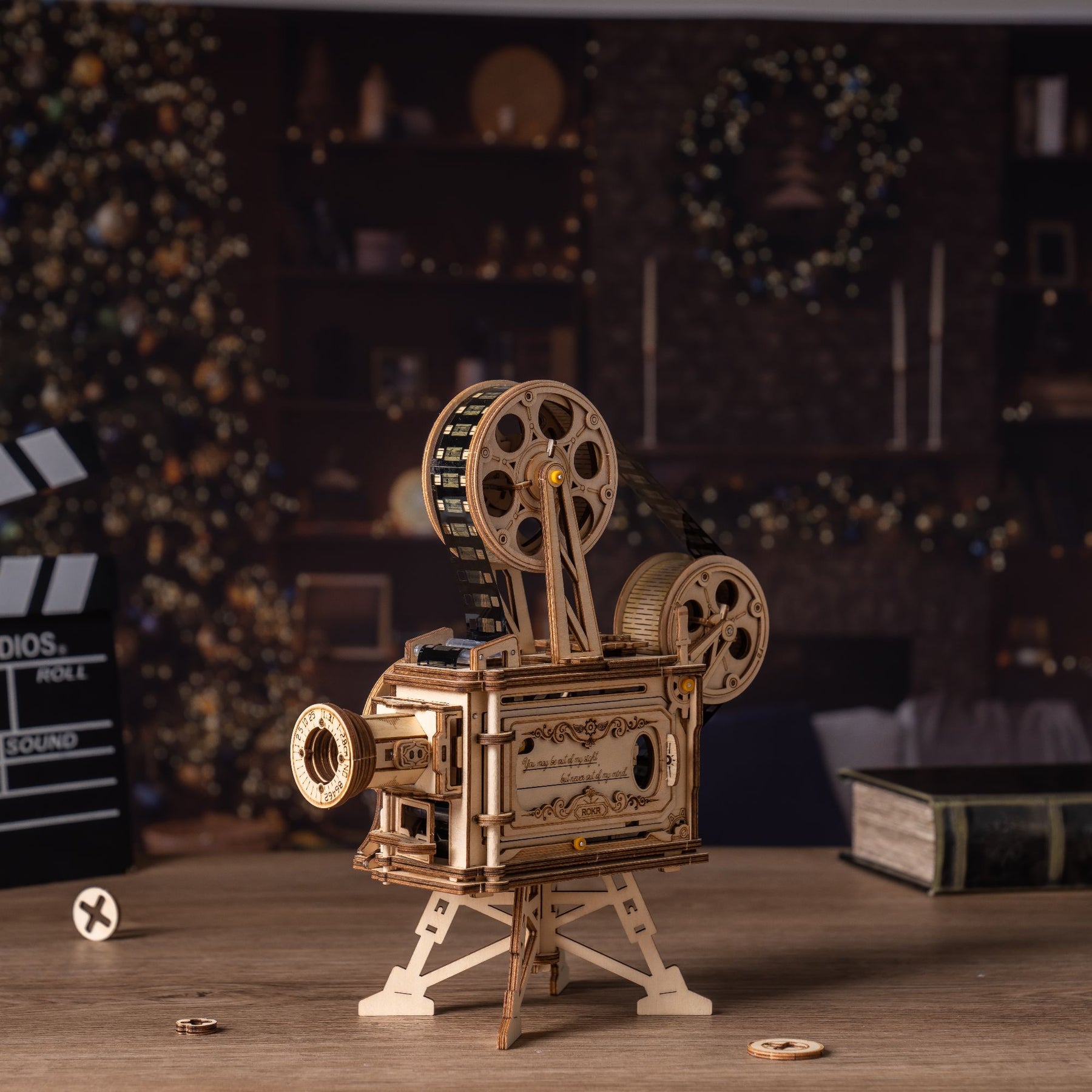 ROKR Vitascope Movie Projector 3D Wooden Puzzle