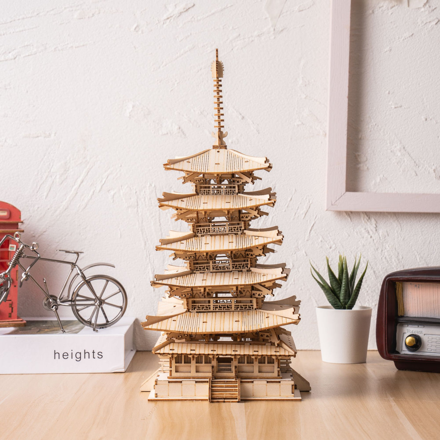 Rokrgeek Ancient Pagoda 3D Wooden Puzzle
