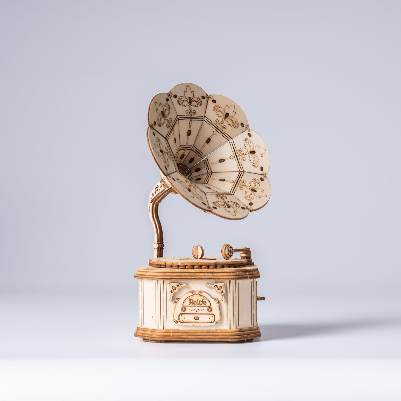 Modèle de puzzle en bois 3D Gramophone classique