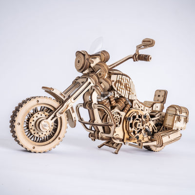 Cruiser Motorrad 3D Holzpuzzle