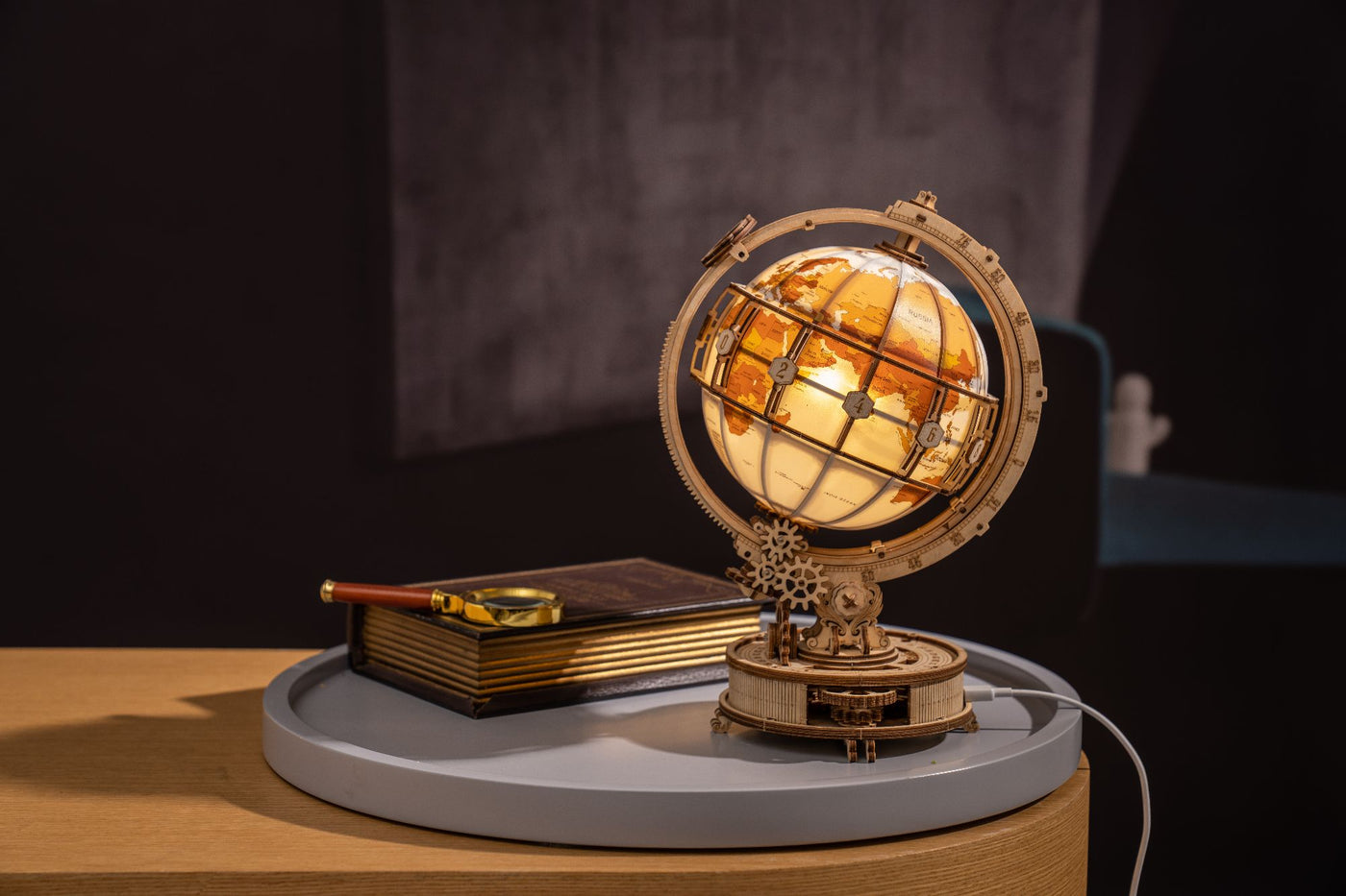 Puzzles 3D Robotime ROKR Lumineux Globe En Bois Lumière Nuit Jeux De Puzzle  3D Pour Cadeau De Noël Pour Enfants Adultes Pour Décoration De Bureau Décor  230311 Du 42,74 €