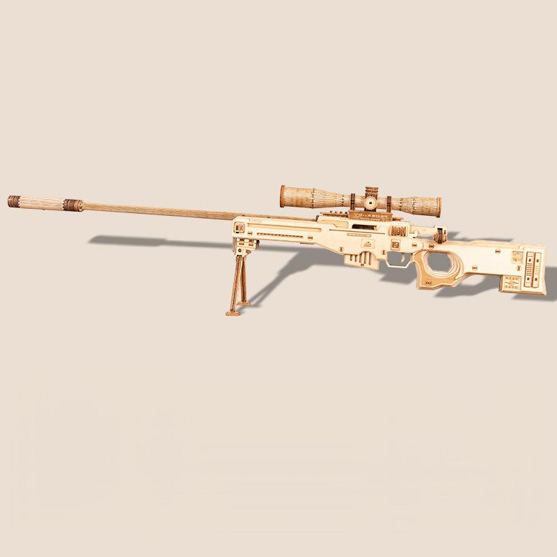 rokrgeek AWM sniper rifle 3D WOODEN PUZZLE