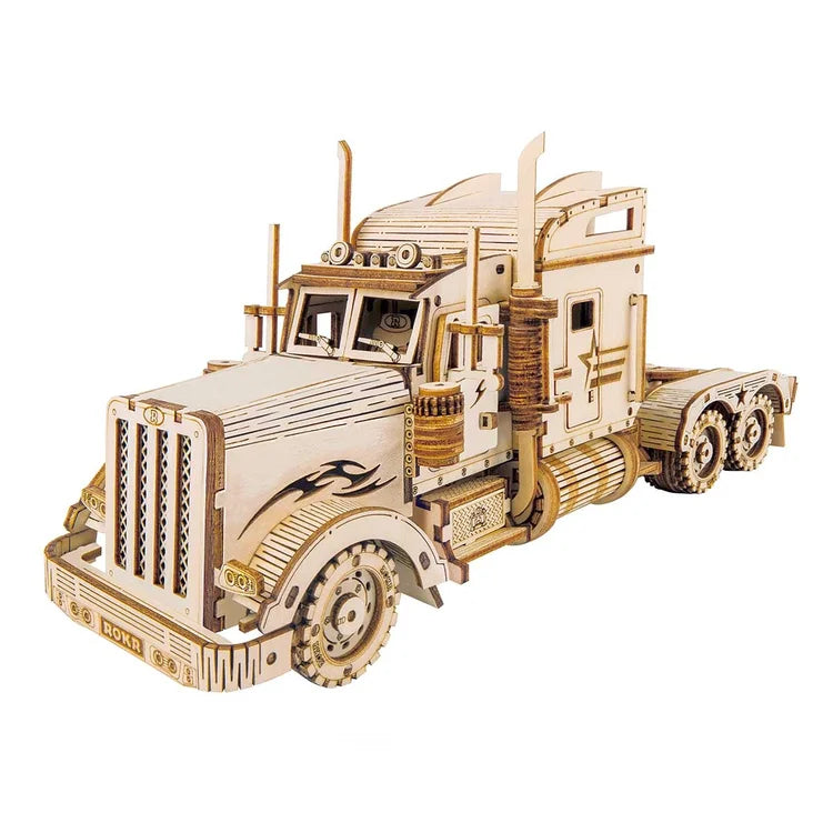 3D-Holzpuzzle für schweres LKW-Modell
