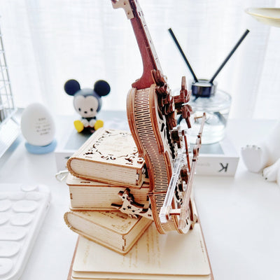 Magic Cello Mechanisches 3D-Spieluhr-Puzzle aus Holz