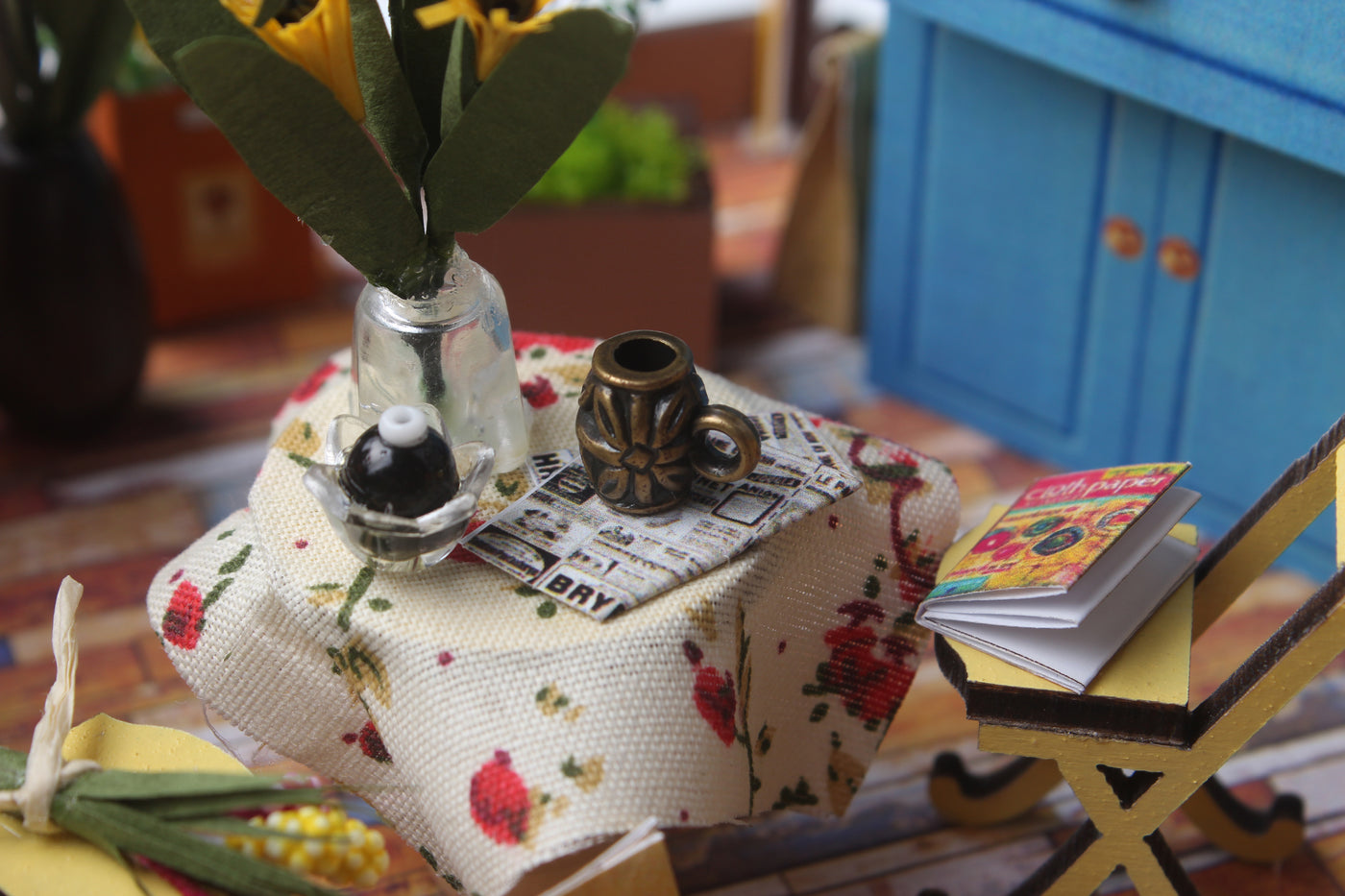 Kit de bricolage maison miniature Star Garden Cafe