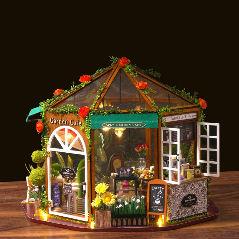 Alice's Garden Café Miniatur-Puppenhaus-Bausatz