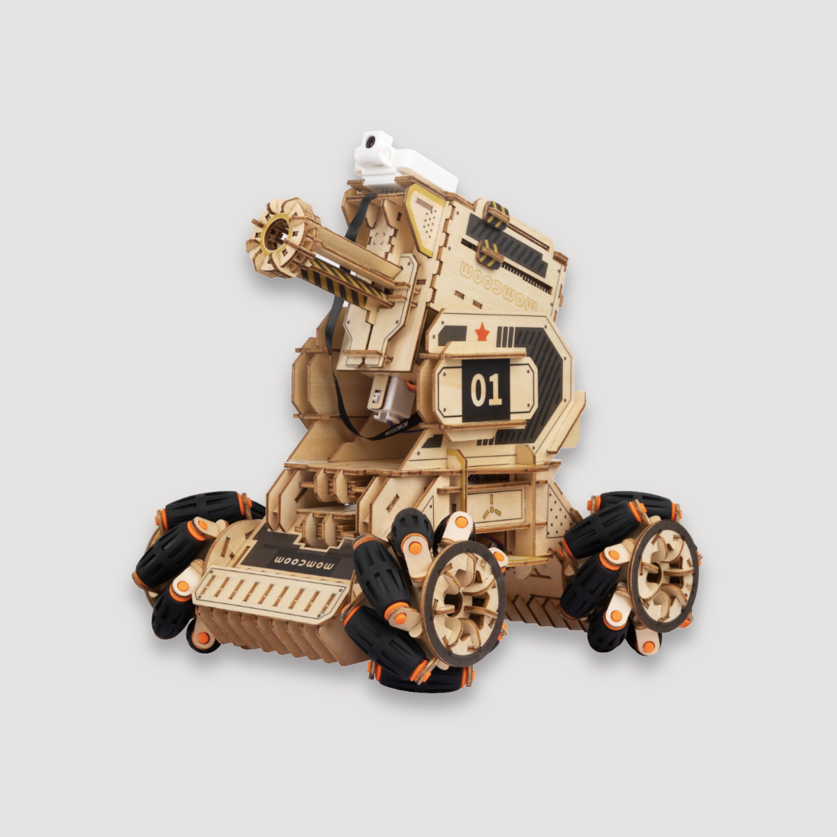 ROKRGEEK Woodmaster 3D Wooden Puzzles RC Artillery Chariot