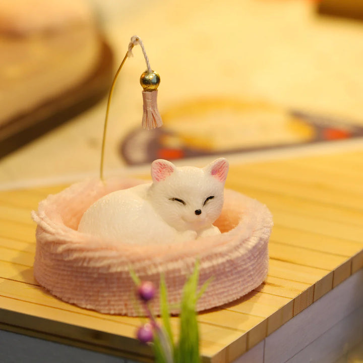 Rokrgeek Kitty's Cute Cat Coffee DIY Miature House Kit