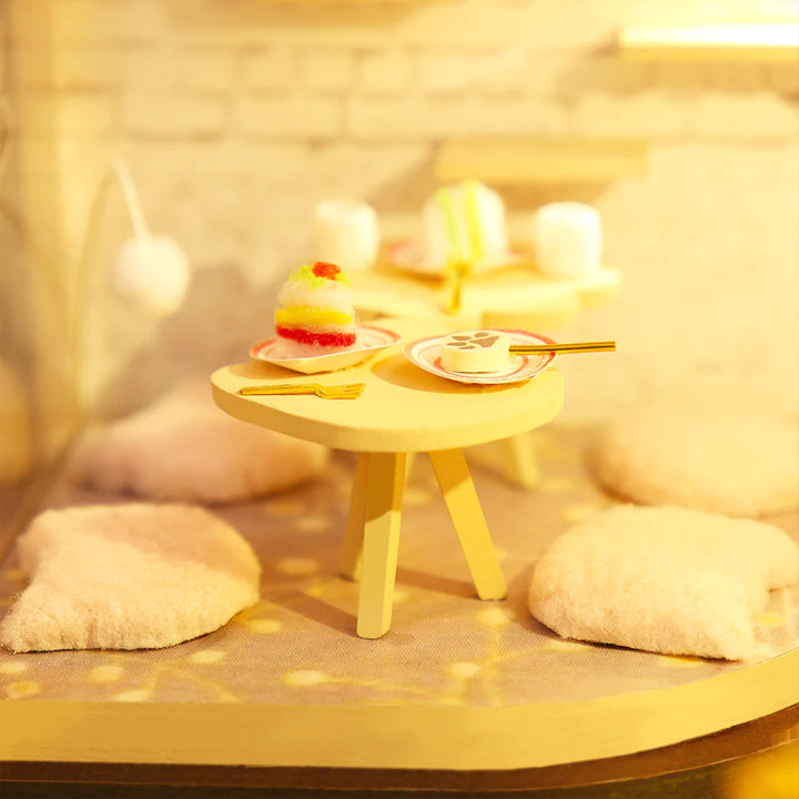 Rokrgeek Kitty's Cute Cat Coffee DIY Miature House Kit