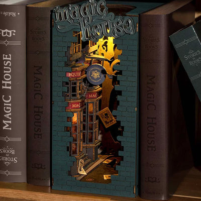 Puzzle en bois 3D Magic House Book Nook